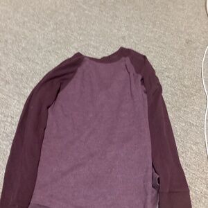 Boys maroon long sleeve tee